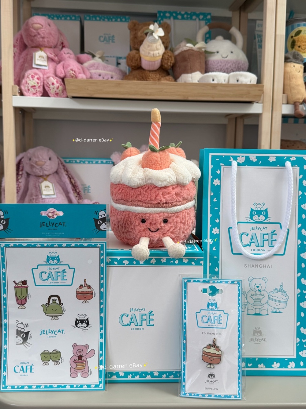 Jellycat Shanghai Exclusive Peach Cake. Brand new with tag